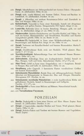 Porzellan (Nr. 456-510)