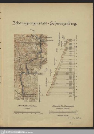 Karte. Johanngeorgenstadt - Schwarzenberg