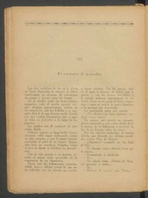 VIII - El vendedor de granadas