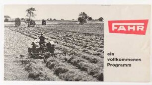 Werbebroschüre der Maschinenfabrik Fahr AG (1965)