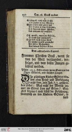 Das achtzehende Capitel