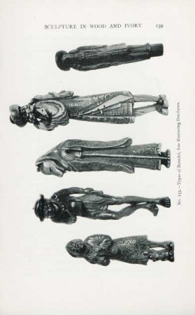 No. 153. - Types of Netsuké, four illustrating Dutchmen