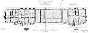 Freudenstadt Hbf: Empfangsgebäude Grundriß UG,Gas-,Wasser u.Stromleitung