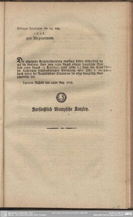 [30ter d.d. 24. ej. mit 2 Beilagen. dikt. den 29 ej.]