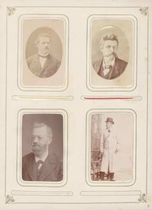 links oben: Unbekannt (Herr) rechts oben: Unbekannt (Herr) links unten: Unbekannt (Herr) rechts unten: Unbekannt (Herr)