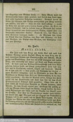 11. Juli. Moritz stirbt
