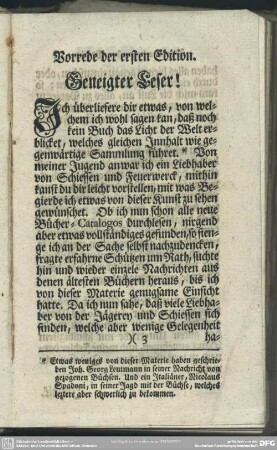 Vorrede der ersten Edition