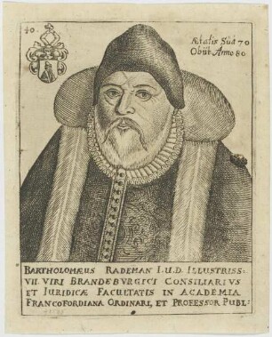 Bildnis des Bartholomaeus Rademan