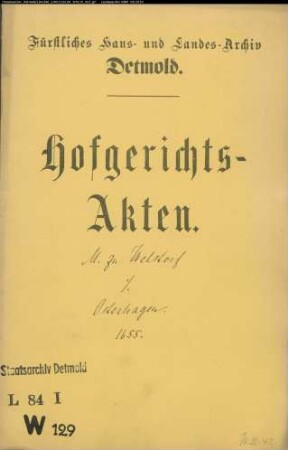 Welstorf, Bernd Meier zu gegen Lüdeke Osterhagen zu Talle - Verleumdung
