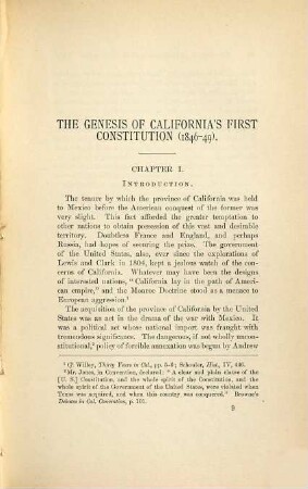 The genesis of California's first constitution '(1846-49)'
