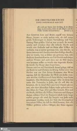 Die christliche Kirche eine imperiale Macht