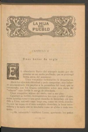 Capítulo II - Unas horas de orgía