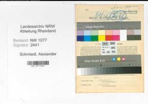 Entnazifizierung Alexander Schmiedl , geb. 25.05.1913 (Polizist)