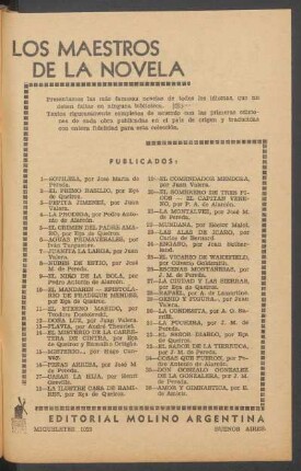 "Los Maestros de la Novela" publicados