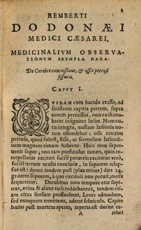 Medicinalium observationum exempla rara ...