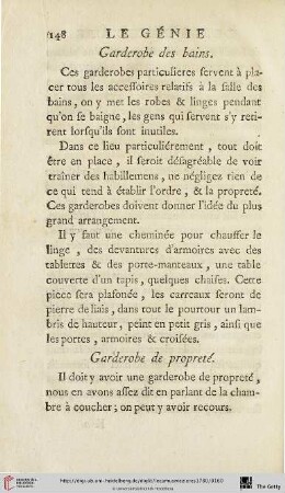 Garderobe de propreté