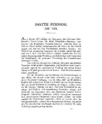 Dritte Periode. 1857 - 1871
