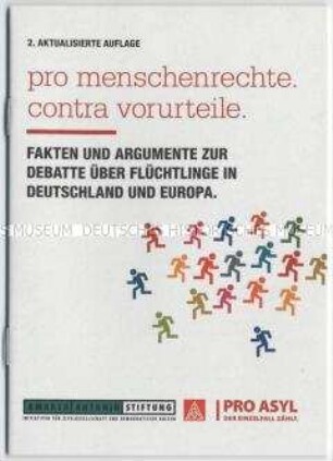 Informationsschrift von Pro Asyl über die Flüchtlingsdebatte in Deutschland und der EU