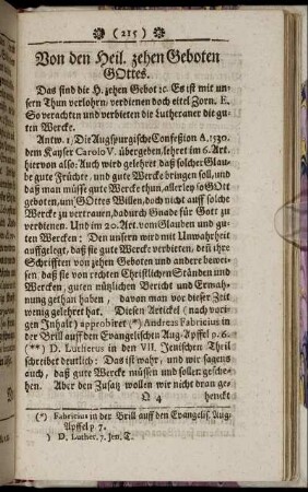 Von den Heil. zehen Geboten Gottes.