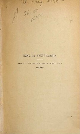 Dans la Haute-Gambie