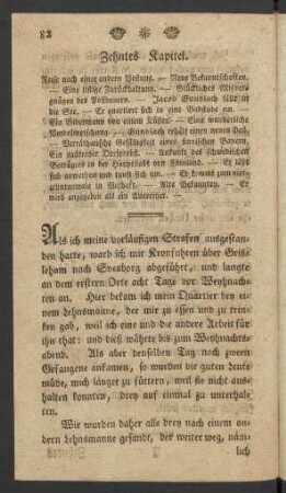 Zehntes Kapitel. Reise nach einer andern Vestung. - ...