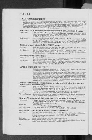 II.4 Graduiertenkollegs (GrK)