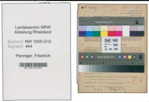Entnazifizierung Friedrich Penniger , geb. 06.05.1903 (Ingenieur)