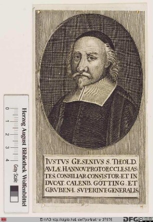 Bildnis Justus Gesenius