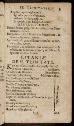 9-26, Litaniae De SS. Trinitate
