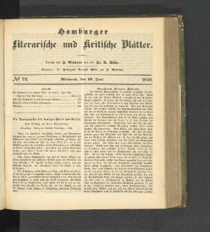 No. 73. 19. Juni 1850