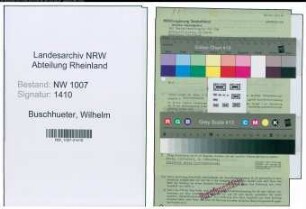 Entnazifizierung Wilhelm Buschhueter , geb. 05.09.1910 (Kaufm.Angestellter)