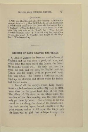 Storues of king canute the great