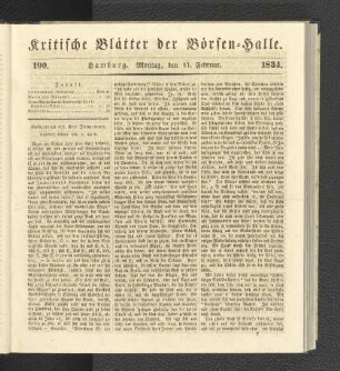 190. 17. Februar 1834