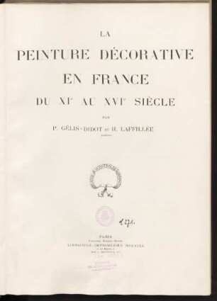 La peinture décorative en France du XIe au XVIe siècle
