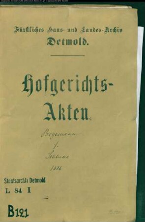 Begemann, Hans zu Betzen gegen Margarete Schluwe - Schuldforderung