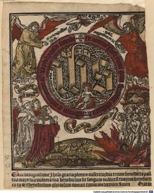 Ave benignissime Jhesu gracia plenus misericordia tecum benedicta pas[sio] tua mors tua vulnera ... : Oratio