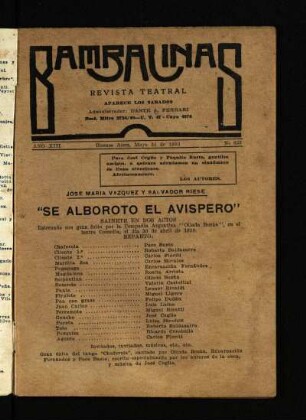 Se alborotó el avispero : sainete en dos actos