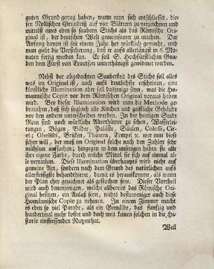 Homännischer Bericht von dem neuen Grundriß von Rom