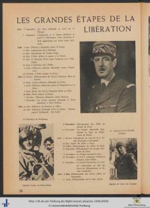 Les Grandes Étapes de la Libération.