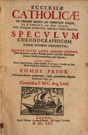 Ecclesiae catholicae ... Speculum