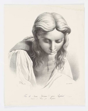 Tête de jeune homme d’apres Raphaёl