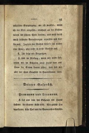Drittes Gespräch: Frommann und Treumann