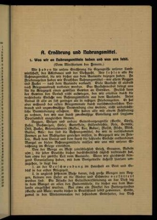 5-32, A. Nahrungsmittel und Ernährung