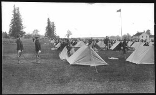 Vancouver, Washington. Tent Pitsching,Vancouver Barracks