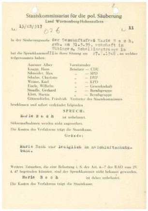 Bach, Marie