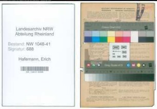Entnazifizierung Erich Hafemann , geb. 18.09.1908 (Polizist)
