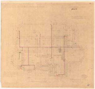 Familienhaus für Dr. Bondy an der Rehwiese, Berlin-Nikolassee: Grundriss KG, 1:50