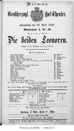 Die beiden Leonoren