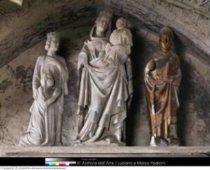 Grabmal der Maria von Valois, Anbetung der Madonna