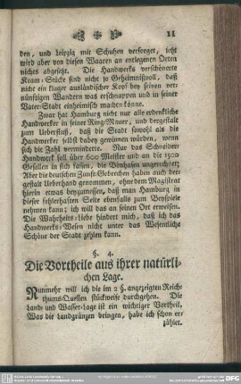 §. 4. Die Vortheile aus ihrer natürlichen Lage